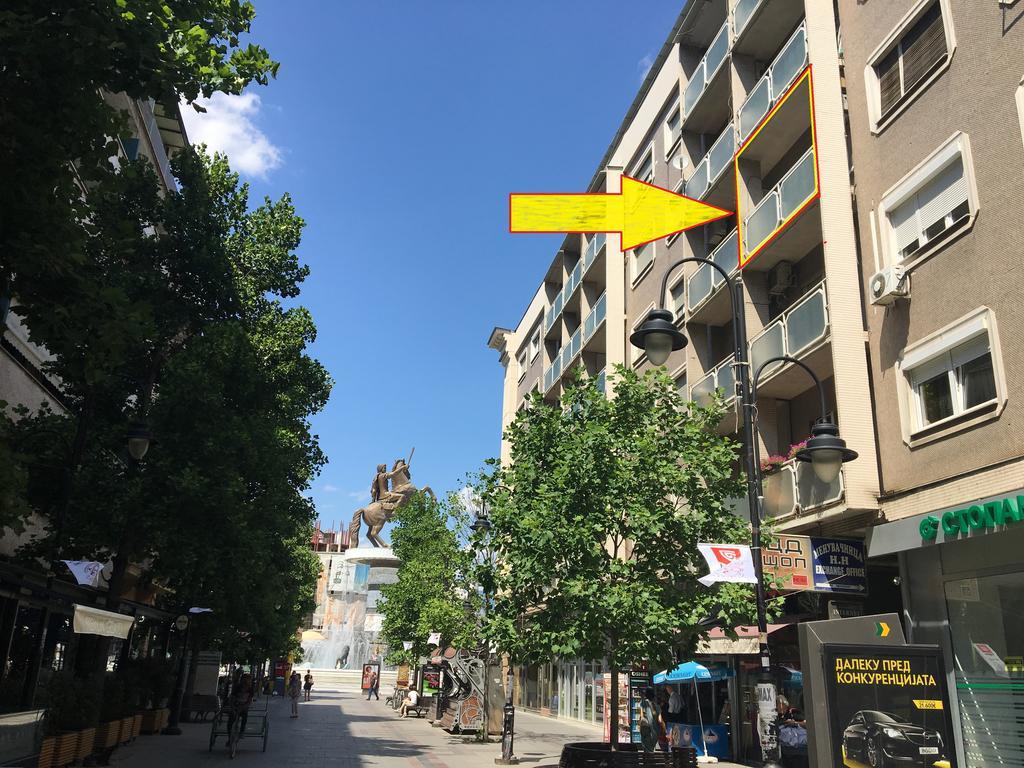 Arss Apartment Skopje Main Square Dış mekan fotoğraf