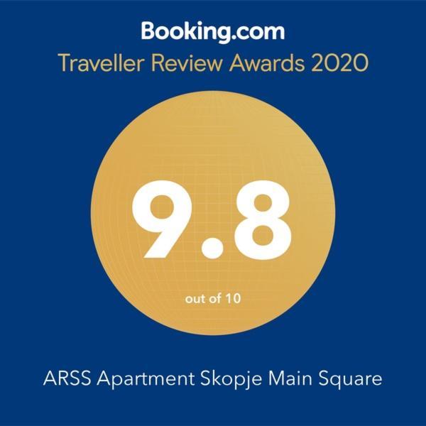 Arss Apartment Skopje Main Square Dış mekan fotoğraf